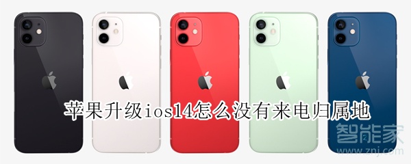 苹果升级ios14怎么没有来电归属地