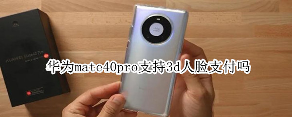 华为mate40pro支持3d人脸支付吗