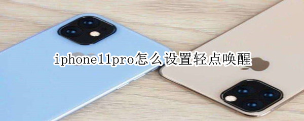 iphone11pro怎么设置轻点唤醒