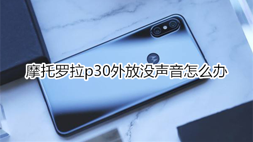 摩托罗拉p30外放没声音怎么办