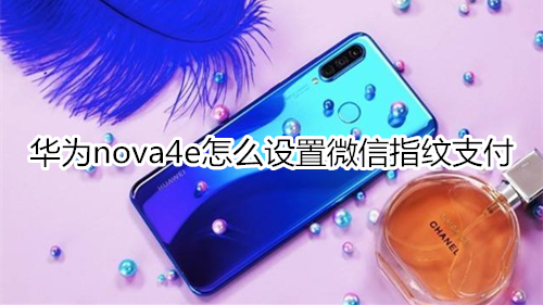 华为nova4e怎么设置微信指纹支付