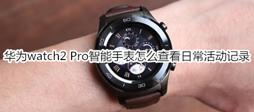 华为watch2 Pro智能手表怎么查看日常活动记录