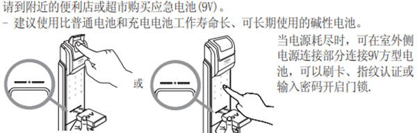 三星P718指纹锁怎么换电池