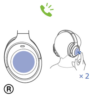 索尼WH-1000XM3耳机怎么接听和挂断来电