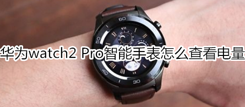 华为watch2 Pro智能手表怎么查看电量