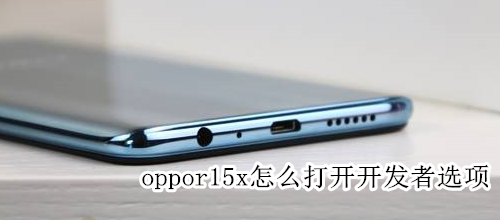 oppor15x怎么打开开发者选项