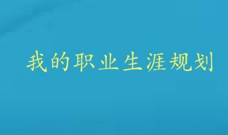 职业生涯规划书怎么写 职业生涯规划书如何写