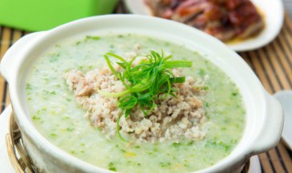 蔬菜瘦肉粥的做法 青菜瘦肉粥怎么做