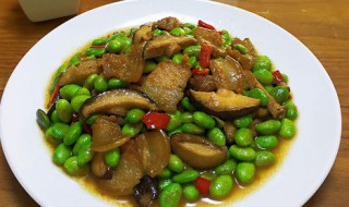 香菇炒毛豆详细做法 怎样做香菇炒毛豆