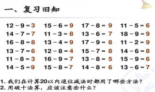 破十法计算方法100以内 破十法计算方法的运用