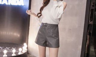 高腰短裤怎么搭配上衣（高腰短裤怎么搭配上衣女）