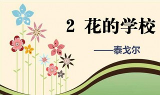 花的学校描写了花儿的什么（花儿的学校生动的描绘了什么）