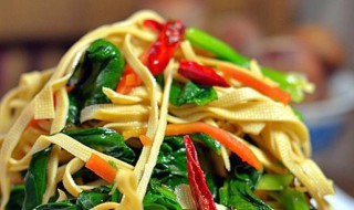 菠菜拌豆皮教程（菠菜拌豆皮教程图片）