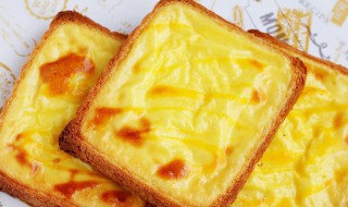 吐司烤布丁步骤 酸奶布丁烤吐司