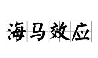 海马效应究竟是什么意思（海马效应究竟是什么意思呀）