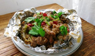 蒜香锡纸牛肉的做法 用锡纸烤牛肉做法大全