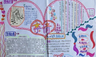 关于亲情的手抄报（关于亲情的手抄报简单又漂亮）