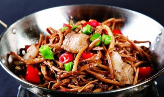 干锅茶树菇怎么做好吃 干锅茶树菇最正宗的做法