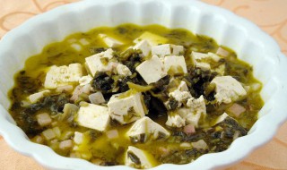 雪里蕻豆腐怎么做 雪里蕻豆腐的做法大全