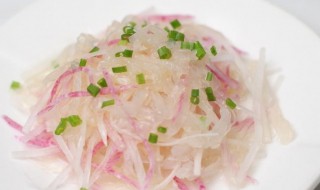 萝卜拌蜇丝 萝卜丝拌海蜇图片