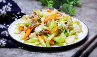西芹肉片怎么做 西芹肉片怎么做好吃