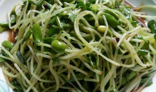 脆拌黑豆苗怎么做 拌黑豆苗的做法