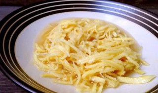 姜丝拌百叶 百叶丝凉拌家常做法