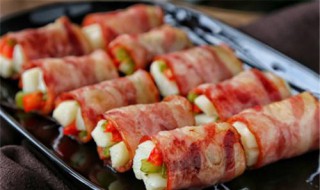 山药培根卷的做法（秘制培根卷）