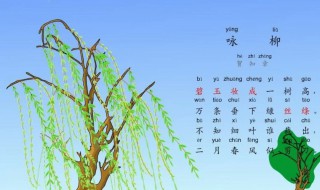咏柳的咏是啥意思（《咏柳》的咏是什么意思）