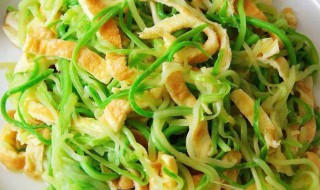 笋瓜鸡蛋丝做法步骤（笋瓜鸡蛋丝做法步骤）