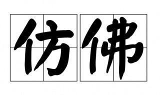 仿佛的近义词 仿佛的近义词怎么写