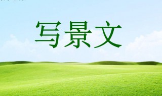 写景的作文600字 写景的作文600字优秀初中