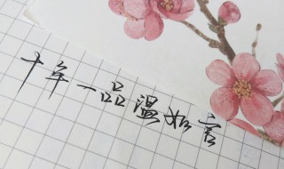 十年一品温如言句子 十年一品温如言句子迷