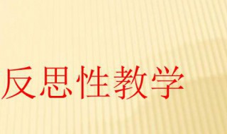 反思性教学介绍（反思性教学过程）