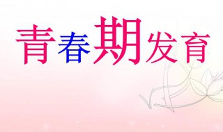 青春期发育介绍（青春期发育介绍ppt）