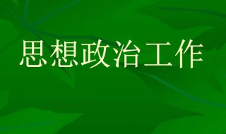 政治思想表现 政治思想表现情况50字