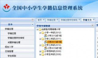 全国中小学生学籍系统介绍 全国中小学生学籍系统管理