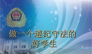 遵纪守法的作文 遵纪守法的作文500字