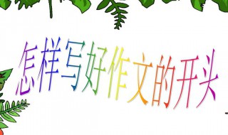 高中作文开头 高中作文开头结尾万能套用
