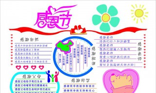 关于感恩的手抄报内容 关于感恩的手抄报内容名人名言