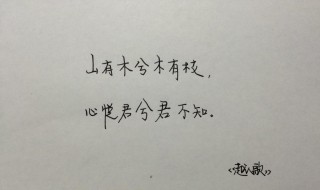 越人歌赏析（越人歌鉴赏）