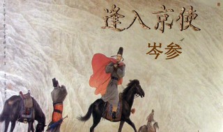 逢入京使是谁写的 逢入京使是谁写的拼音