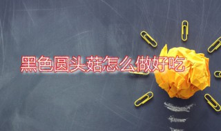 黑色圆头菇怎么做好吃 黑色圆头菇怎么做好吃窍门