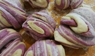 紫薯花卷的做法 紫薯花卷的做法大全视频