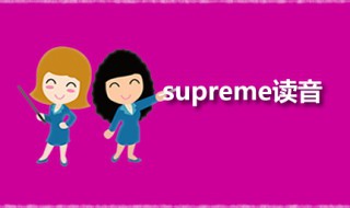 supreme读音 supreme怎么读音发音
