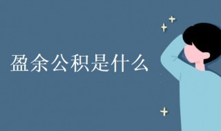 盈余公积是什么 法定盈余公积是什么