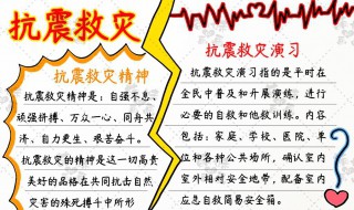 手抄报防震减灾内容 手抄报防震减灾内容文字