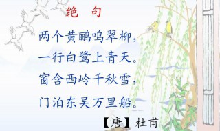绝句描写的是什么季节(绝句描写的是什么季节风光)