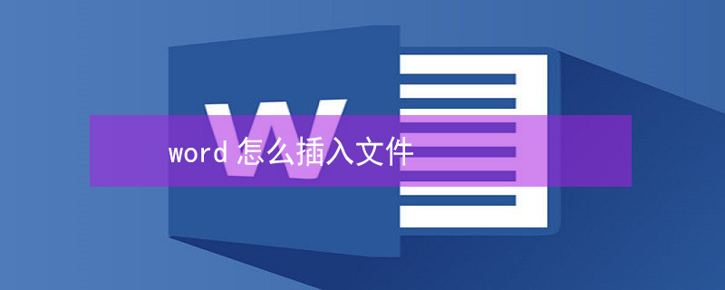 word怎么插入文件