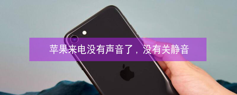 iPhone来电没有声音了,没有关静音